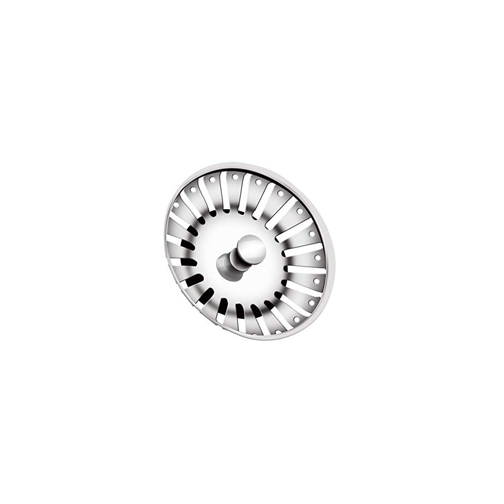 1 Pc 84Mm Kitchen Sink Plugs, Stainless Steel Kitchen Sink Strainer Plug Strainer Waste Stopper Sink Strainer Replacement Sink Plug Basket S 806024101507