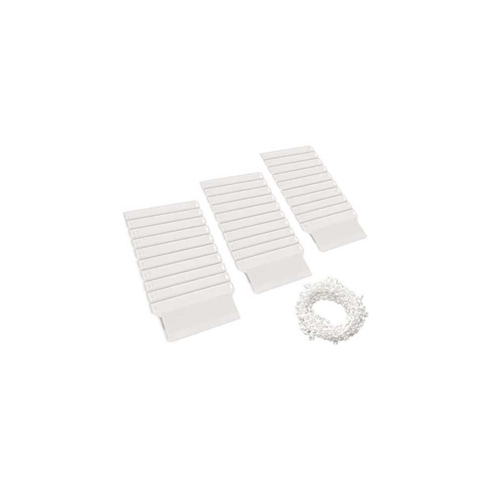 EveryHome Vertical Blind Set of 30 89mm Bottom Weights & 6m 89mm Bottom Chain - Replacement Spares Pack