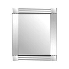MirrorOutlet Silver Triple Bevelled Venetian Wall Mirror 2Ft3 X 1Ft11 (68cm X 58cm), 68 x 58