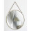 Greyzouq Gold 25cm Round Mirror 1