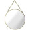 Greyzouq Gold 25cm Round Mirror 2