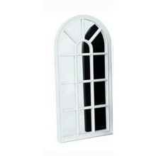 Deenz Window Style 70cm Mirror Living Room Decoration Hallway Home Panel Wall Glass (White)