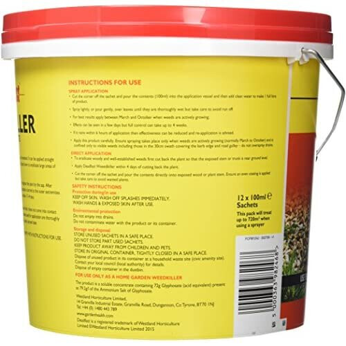 Deadfast Concentrated Weed Killer Sachets, 12 x 100 ml 2
