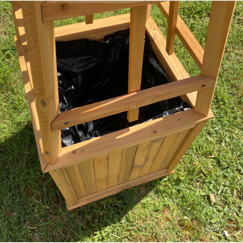 Selections Wooden Garden Obelisk Planter with Liner 2