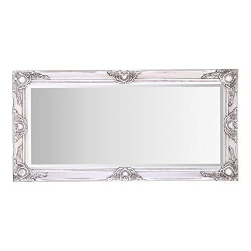 Select Mirrors Haywood Rectangle Wall Mirror (50cm x 100cm, Antique Silver) 1