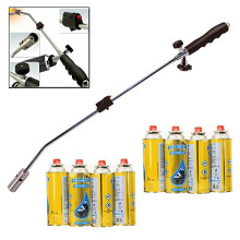 Bond Hardware Butane Weed Wand Blowtorch - Cordless, Chemical-Free Garden Torch for Weeds with 8 Refills