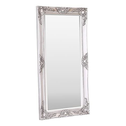 Select Mirrors Haywood Rectangle Wall Mirror (50cm x 100cm, Antique Silver) 2