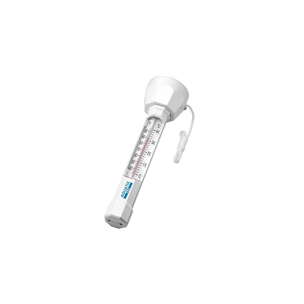 Large Floating Pool Thermometer Aquatix Pro Premium Water Temperature Thermometers with String, Shatter Resistant, for Outdoor & Indoor Swimming