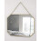 GreyZouq Gold Coloured Rectangular Small Wall Mirror 1