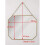 GreyZouq Gold Coloured Rectangular Small Wall Mirror 3