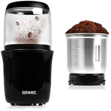 Duronic Electric Blade Coffee Grinder CG250 | 250W Motor | Grinding Mill | Nuts, Spice, Herb, Seed, Bean, Cappuccino | 75g Capacity | Stainless-S