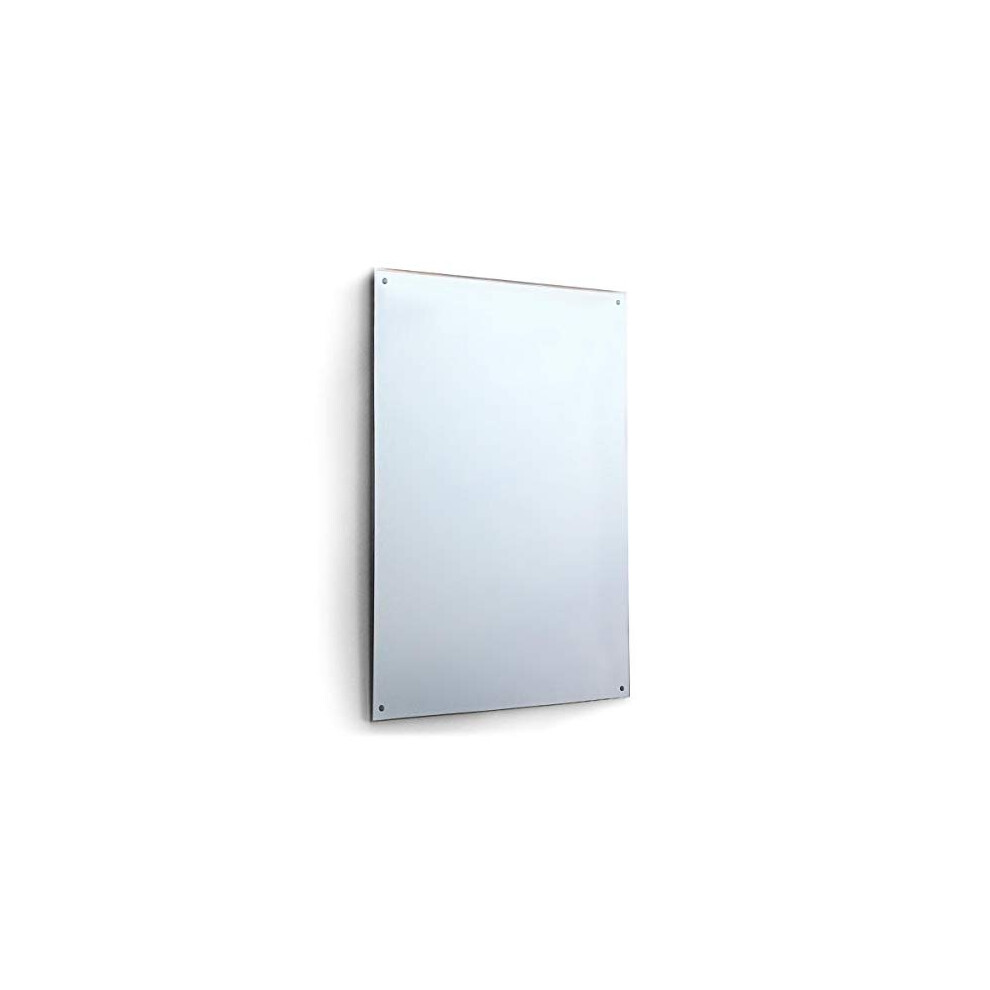 Mirroroutlet Large Mirror Glass Safety Backed With 4 Holes Home Gym 6Ft X 4Ft (183Cm X 122Cm)