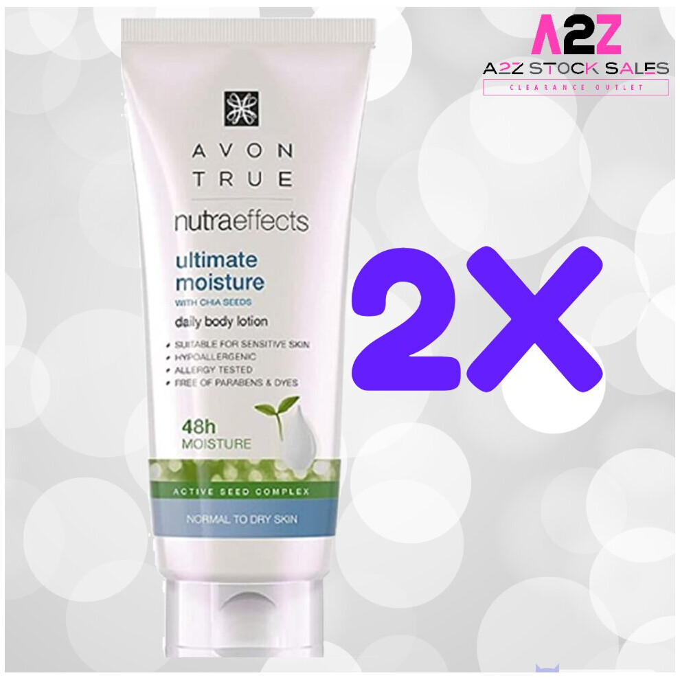 2x Avon NutraEffects - Ultimate Moisture - Body Lotion - Travel Size