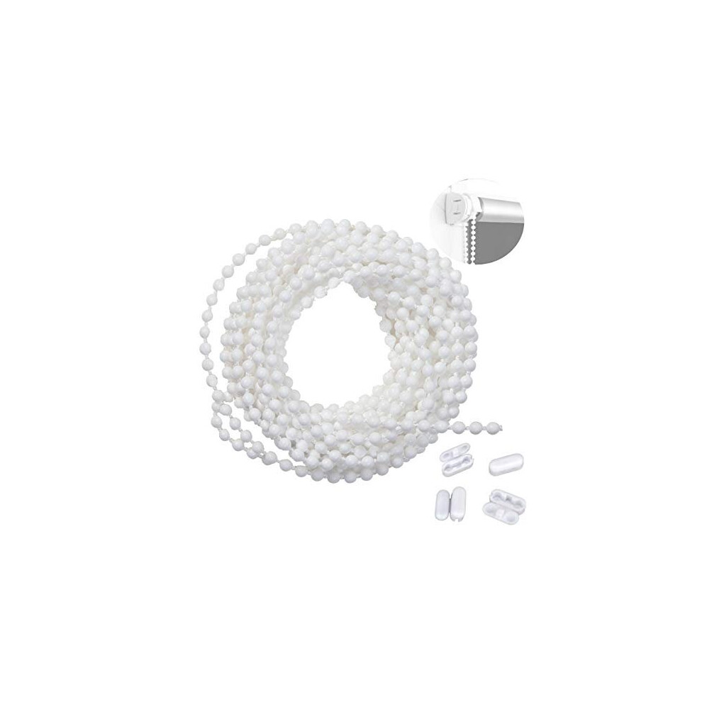 First blinds Roller Blind and Roman Shade Blind Beaded Chain Cord White Plastic Roller Blind Chain 4.5mm (5)