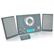 Grouptronics GTMC-101 MK2 CD Player Stereo Micro Compact HiFi with USB & MP3, AUX IN For Phone/Tablet, FM Radio, Clock Alarm, Desktop Stand or Wa