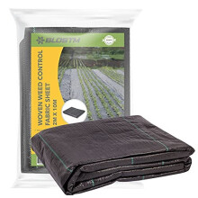 BLOSTM Woven Weed Control Membrane For Gravel Or Grass Underlay, Heavy Duty UV Stabilised Ground Cover Membrane For Garden - 2m x 10m