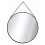 GreyZouq Black 30cm Round Mirror for Wall Mounting 2