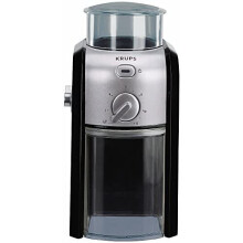 Krups GVX231 Expert Burr Grinder, Black/Silver