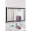 Chic Concept Modern Art Deco Black & Clear Rectangular Strip Wall Mirror-90 x 60cm 5