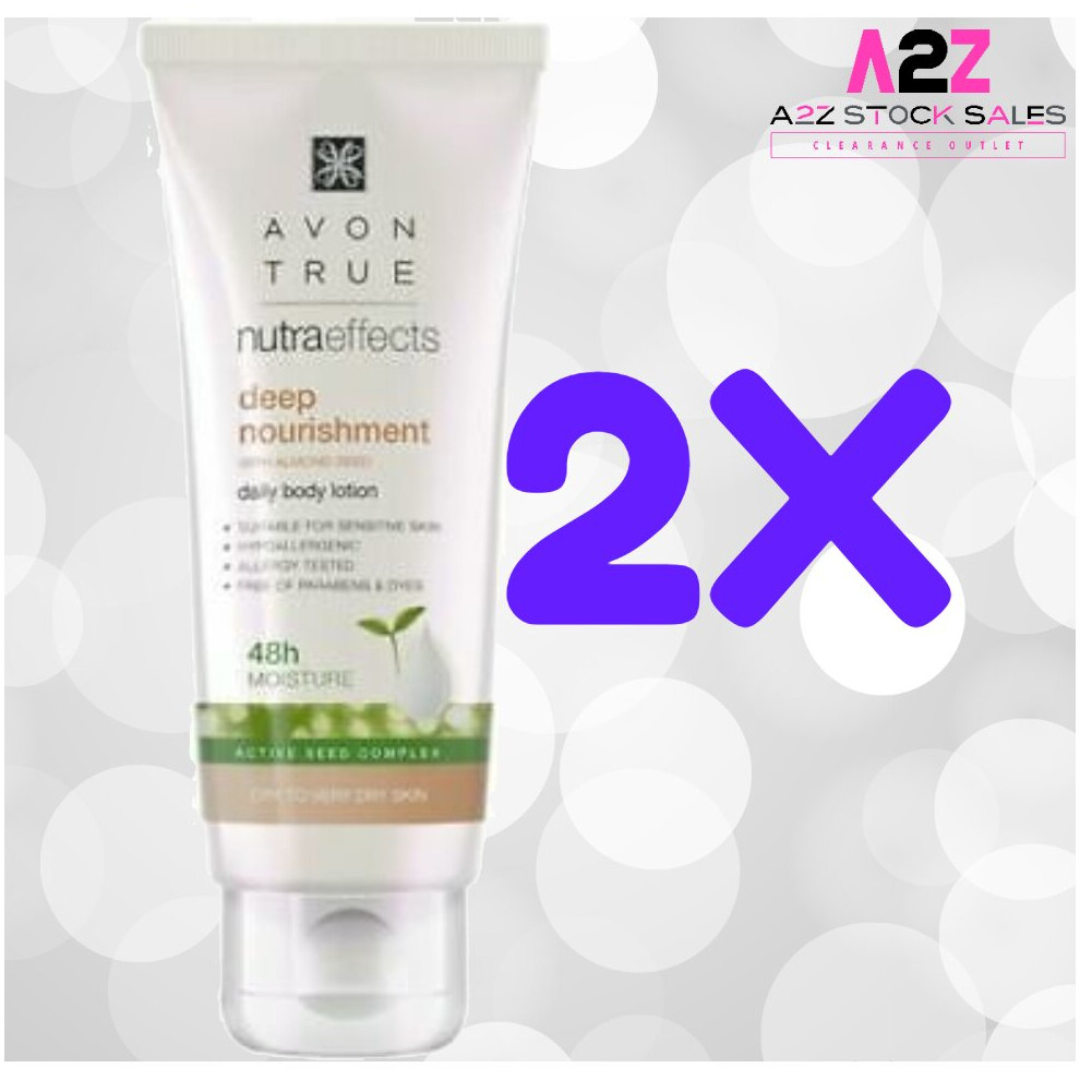 2x Avon NutraEffects - Deep Nourishment - Body Lotion - Travel Size