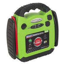 Sealey RS1312HV Roadstart Emergency Power Pack, 900 Peak Amps, 12V, Hi-Vis Green