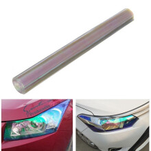 New 30cmx120cm Transparent Tint Film Sticker Decal Wrap for Headlight Fog Light Tail Lamp