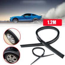 New Universal Car Wheel Eyebrow Protector Lip Sticker Trim Fender Flare Anti-scratch Black Lengthened 120cm
