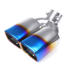 New 63mm Motorcycle Stainless Steel Inlet Sports Exhaust Tail Pipe Muffler Cover Cover