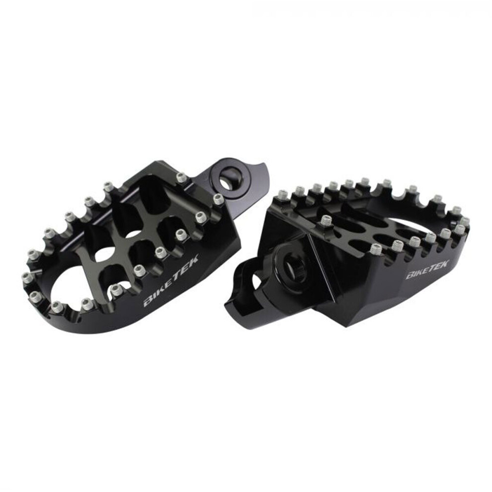 Biketek Mx Forged Wide Platform Footpegs For Suzuki Rmz450 - 08-09 Black 5034862350565