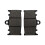 Bike It AP Racing Organic Disc Pads Black For Kawasaki ZXR 400 89-90 / Suzuki RG 125 92-94 / RGV 250 89-95 1