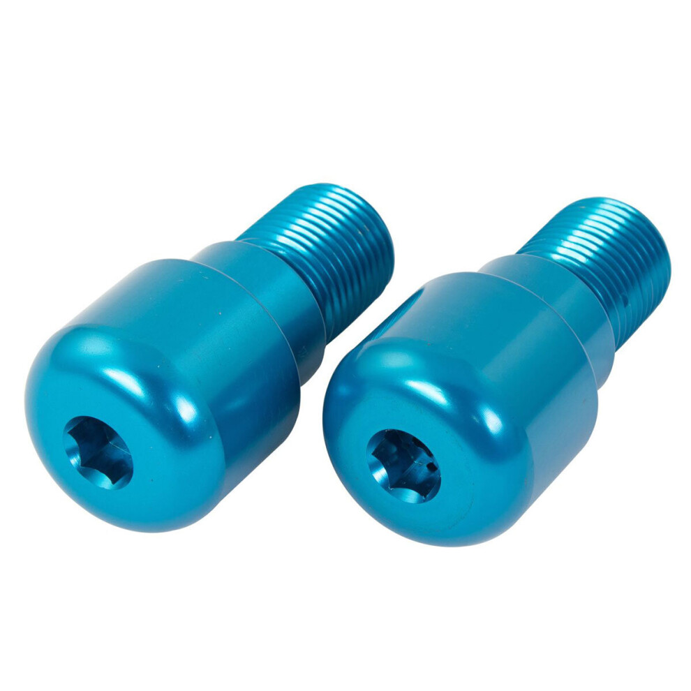 Bike It Handlebar Bar End Weights For Yamaha R6 Blue 5034862217486