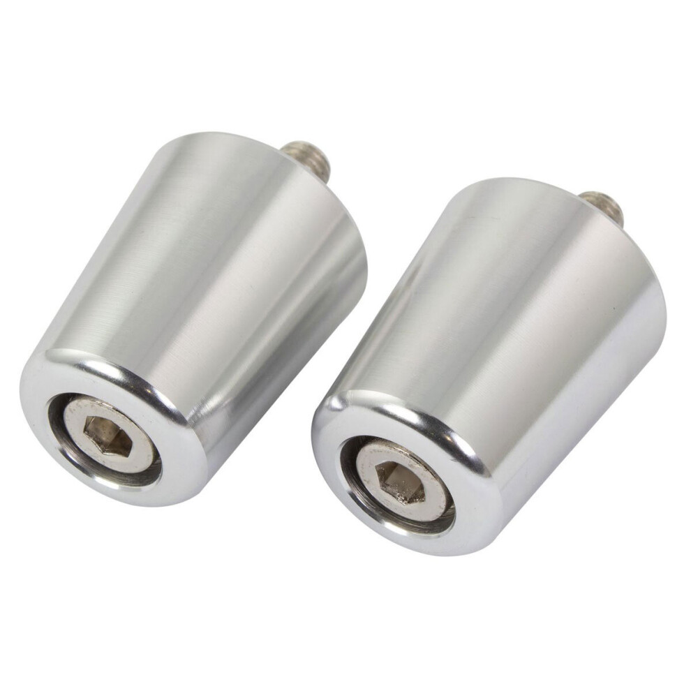 Bike It Handlebar Bar End Weights For Kawasaki For Zx6r / Zx7r / Zx9r Silver 5034862200303