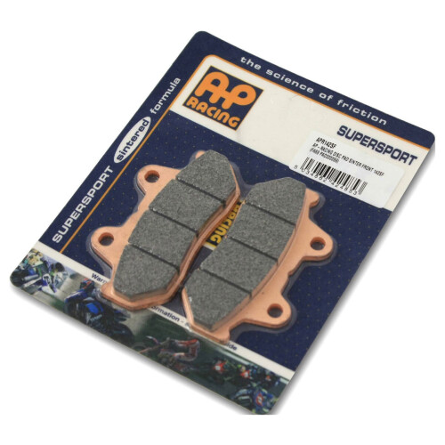 Bike It AP Racing SR Supersport Sinter Rear Disc Pads Grey For Harley Davidson FLSTF Fat Boy / FXSTC Softail - 07