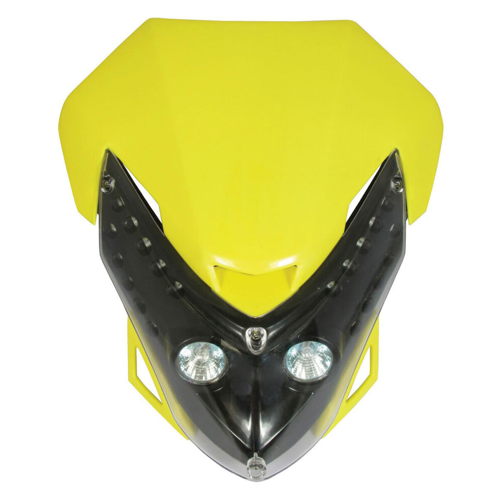 Bike It Spectre Universal Fairing Headlight Yellow 5034862330666