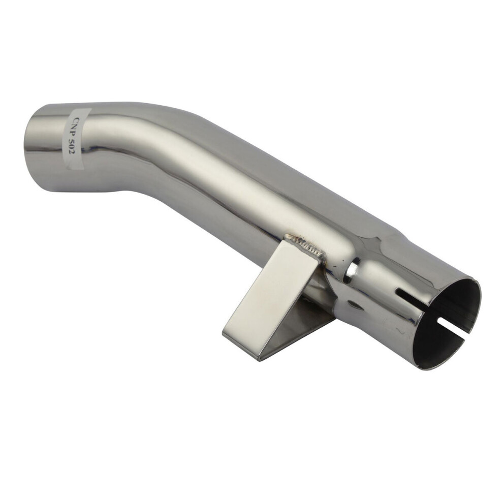 Bike It Viper Exhaust Can Connecting Link Pipe For Yamaha Fzs600 Fazer - 98-04 Silver 5034862066459
