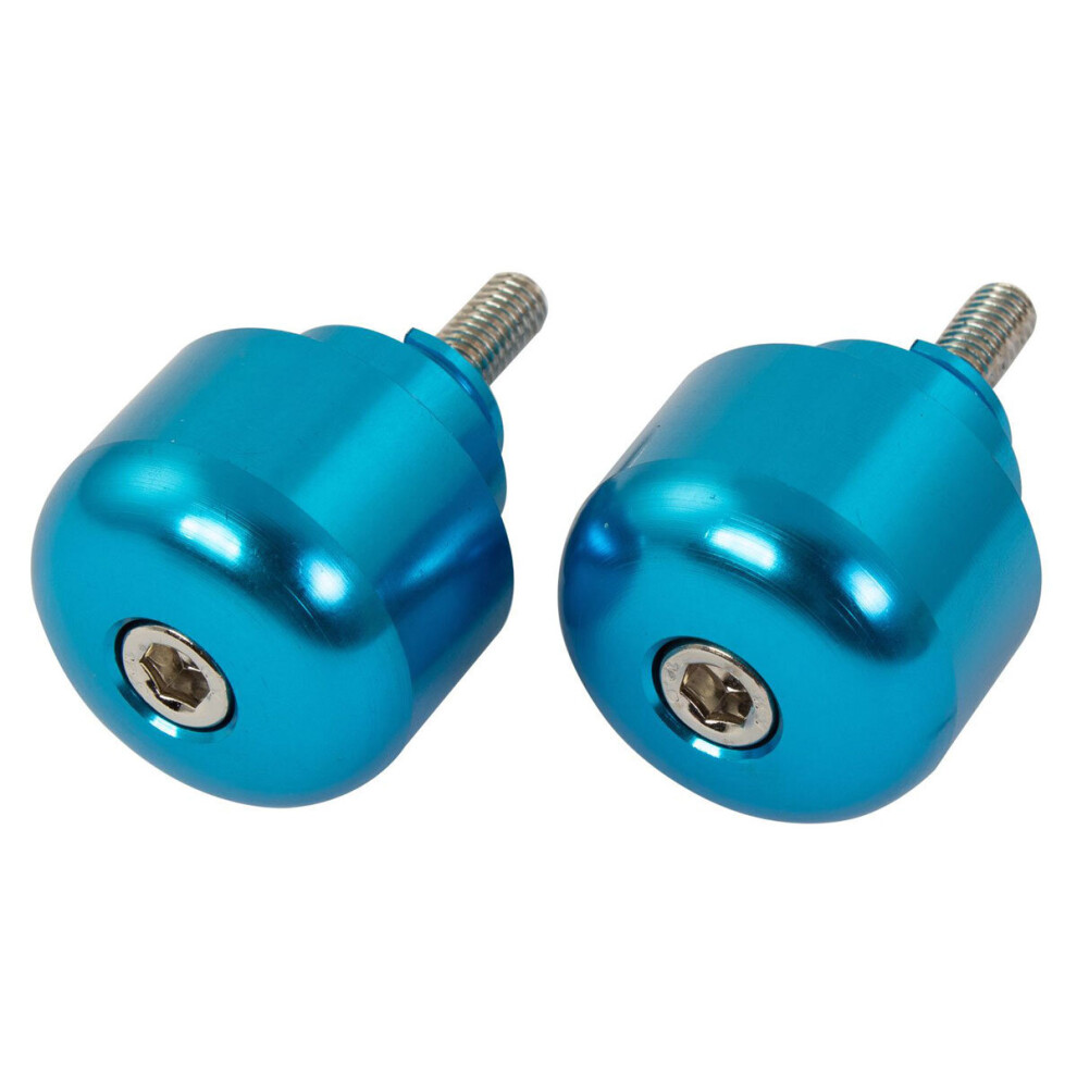 Bike It Handlebar Alloy Bar End Weights For Honda Blue 5034862200242