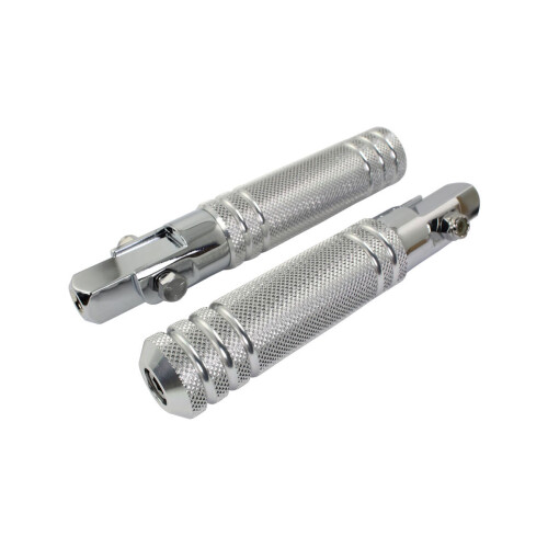 Bike It Billet Stud Type Universal Footpegs Silver