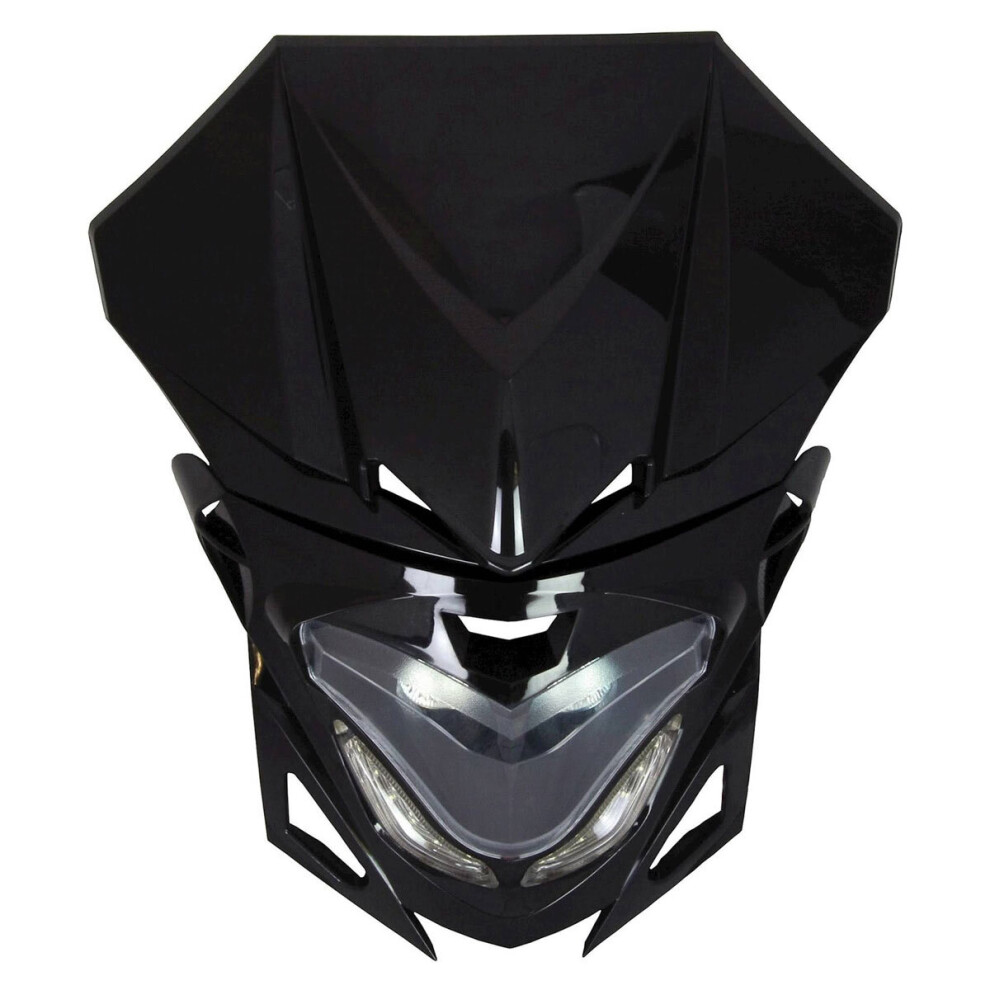 Bike It Universal Transformer Fairing Headlight - 12V 20W Black 5034862337467