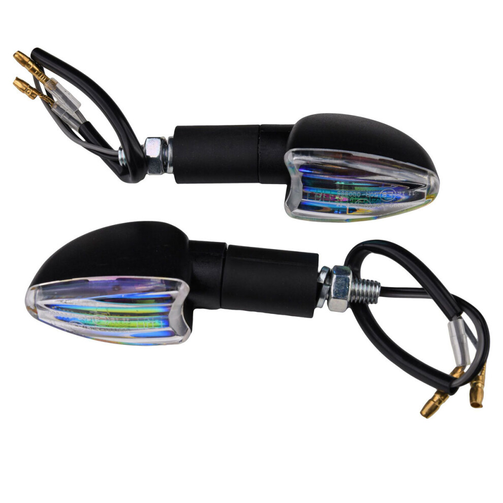 Bike It Long Stem Mini Spear Indicators With Body & Iridium Lens Black/Blue 5034862219756