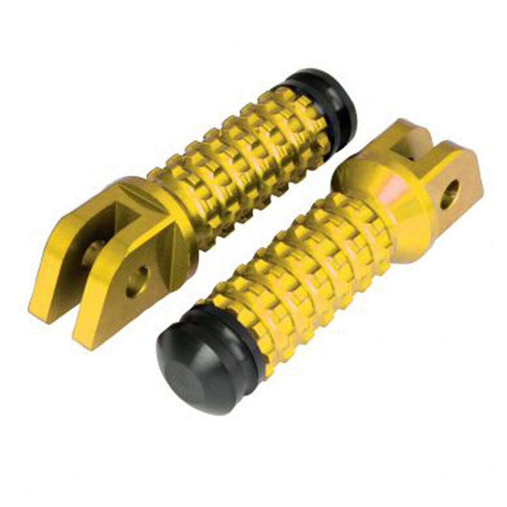 Biketek Hd11f Front Alloy Footpegs With Slider For Honda - Pair Gold 5034862350763
