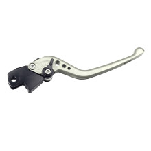 BikeTek Adjustable CNC Long Brake Lever For Yamaha R-19 Titanium / Black Adjuster