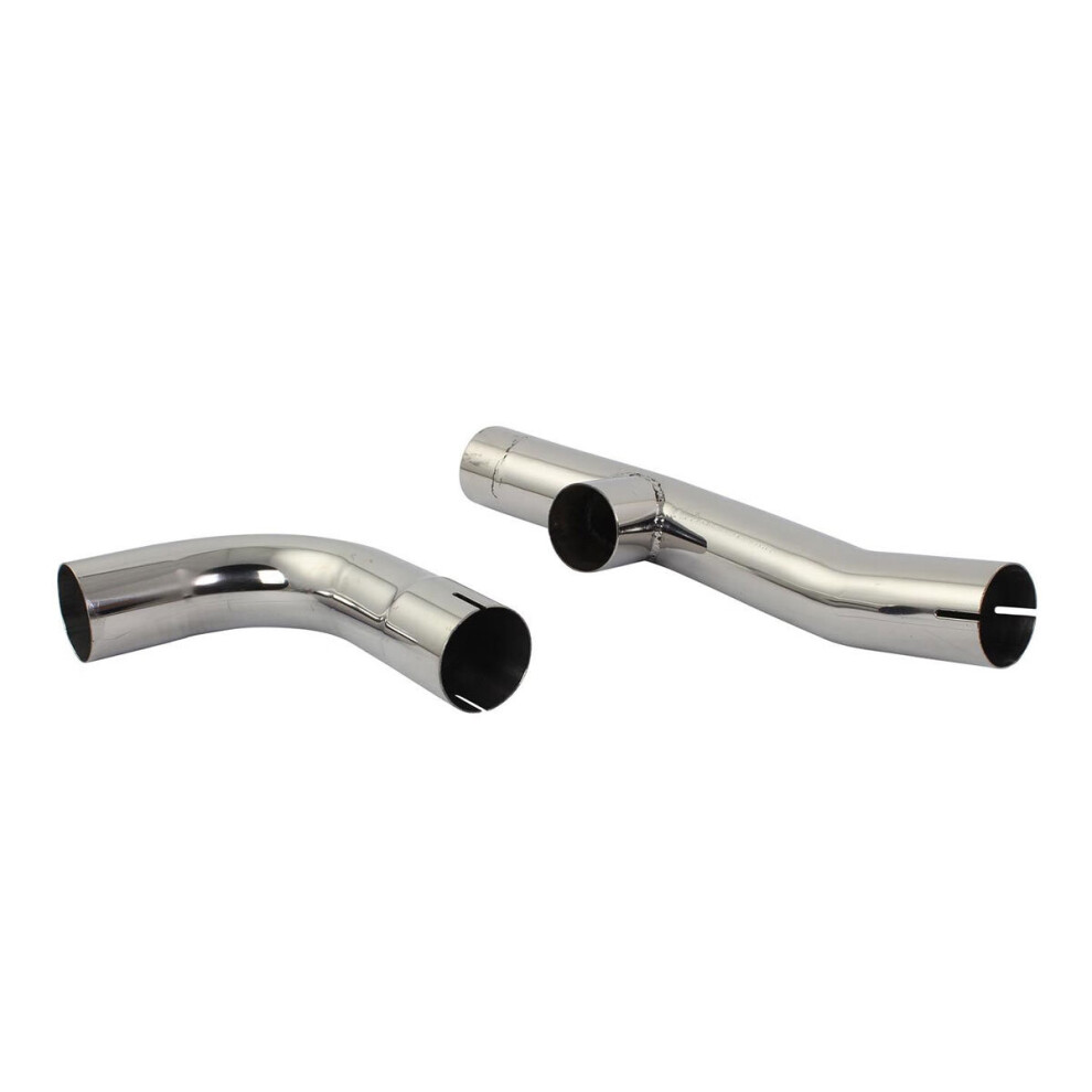 Bike It Viper Exhaust Can Connecting Link Pipes For Suzuki Gsx1300 Silver 5034862350404