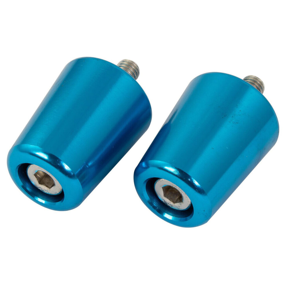 Bike It Blue Handlebar Flush Type Alloy Bar End Weights For Kawasaki