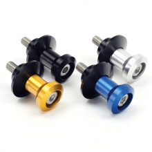 BikeTek Paddock Stand Swing Arm Spools Gold With 1mm Pitch - 6mm
