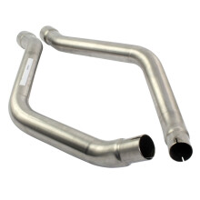 Bike It Viper Exhaust Can Connecting Link Pipes Silver For Yamaha XT660R / XT660X
