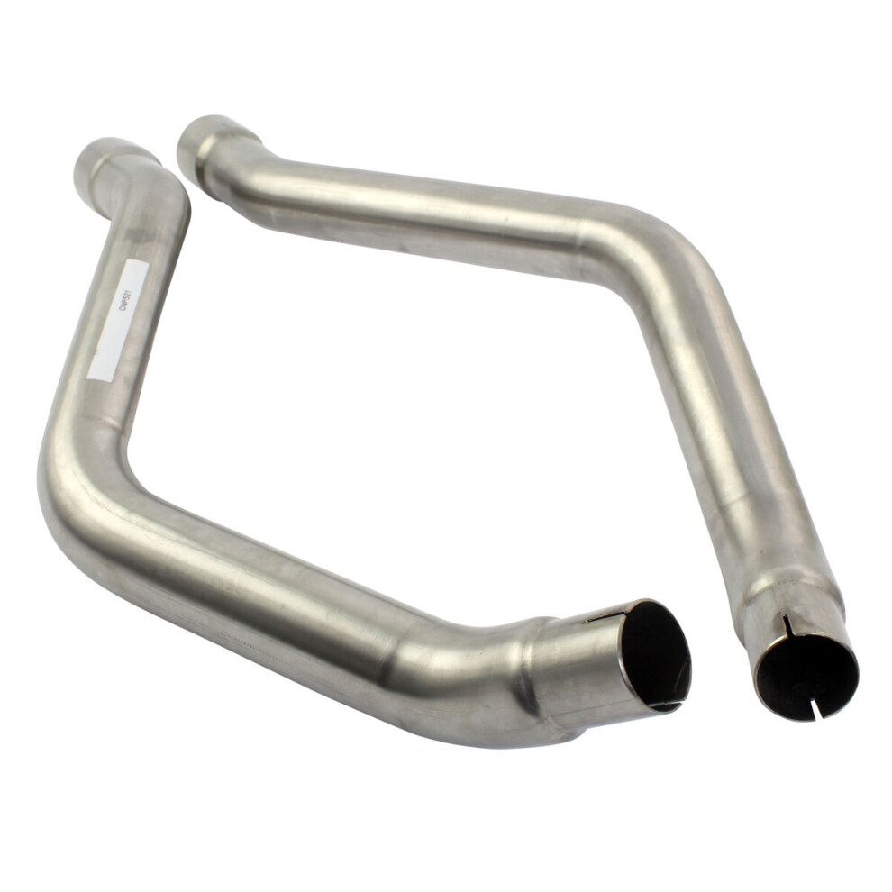 Bike It Viper Exhaust Can Connecting Link Pipes For Yamaha Xt660r / Xt660x Silver 5034862359513