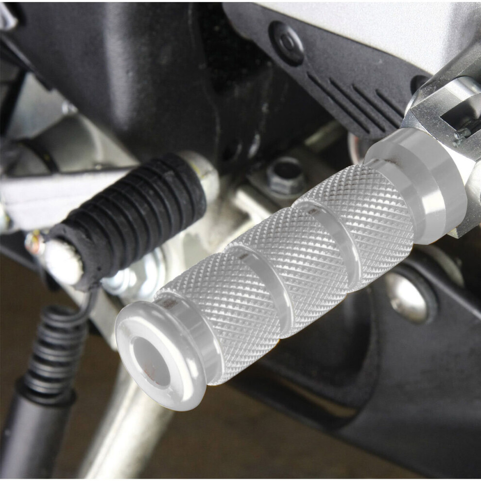Biketek Replacement Alloy Round Sports Pillion Footpegs Chrome For Honda 5034862053183