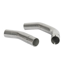 Bike It Viper Exhaust Can Connecting Link Pipes Silver For Yamaha YZF-R1 - 09-14