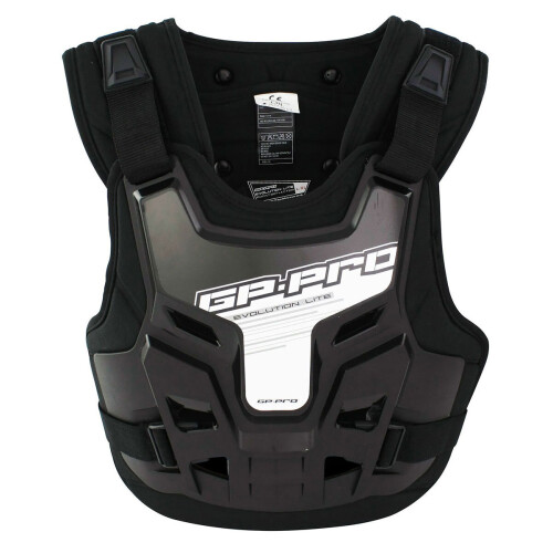 (L/XL) Bike It MX GP-Pro Evolution Lite Chest / Back Protector Black