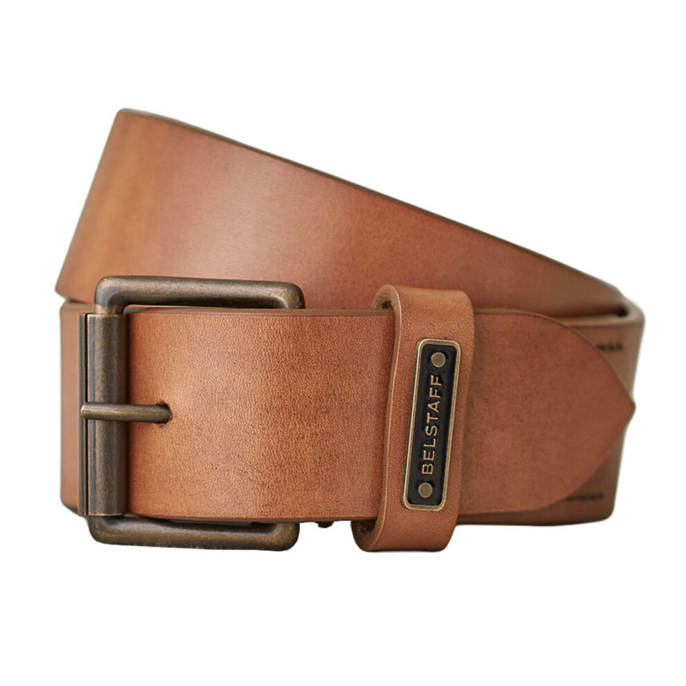 (S) Belstaff Ledger Leather Belt Chestnut